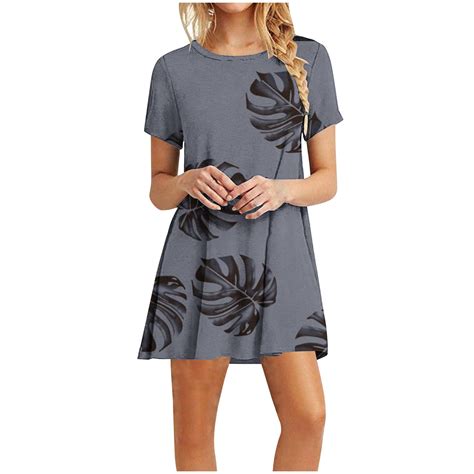 Gakvbuo T Shirt Dresses For Women Summer Dresses For Women 2024 Vacation Beach Dress Casual