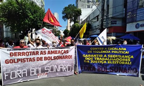 Fora Bolsonaro Manifestantes Fazem Ato Em Defesa Da Democracia Em