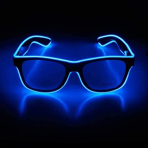 Linlin Led Glasses Light Up Glasses With 4 Modes Neon El Wire Led Usb Light Up Eyeglasses