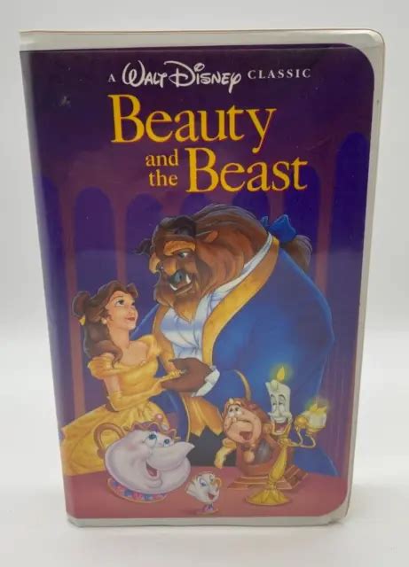 Walt Disney Classic Beauty And The Beast Vhs Black Diamond Classic