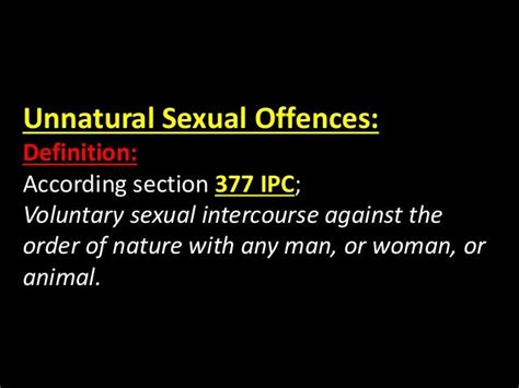 Sexual Offences