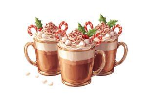 Christmas Hot Cocoa Mug Clipart Set PNG Graphic By Jafor Art Creative Fabrica