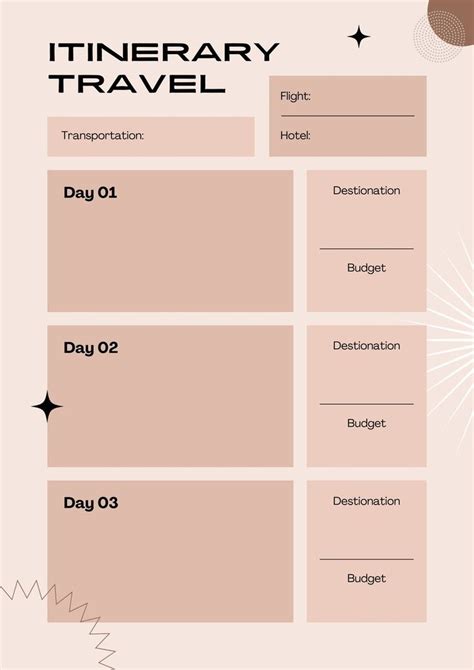 Beige Minimalist Travel Itinerary Templates By Canva Itinerary