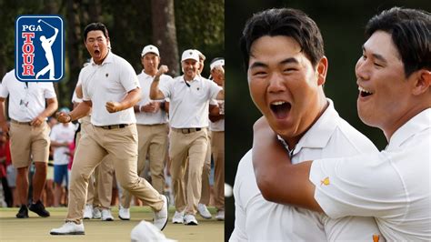 Tom Kim For The Win In Four Ball At Presidents Cup Youtube