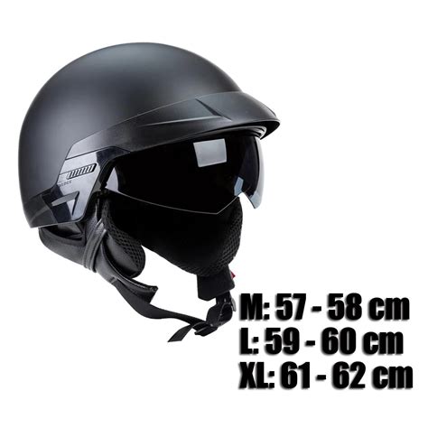 Half Helmet With Retractable Shield