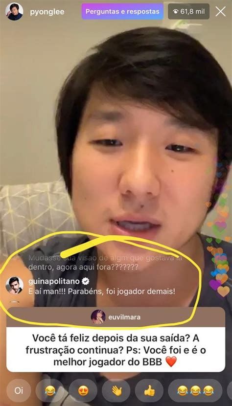 Bbb Pyong Faz Live E Ex Brother Guilherme Elogia Jogou Demais