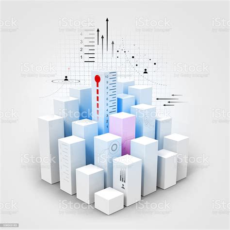 cubes graph stock photo  image   block shape