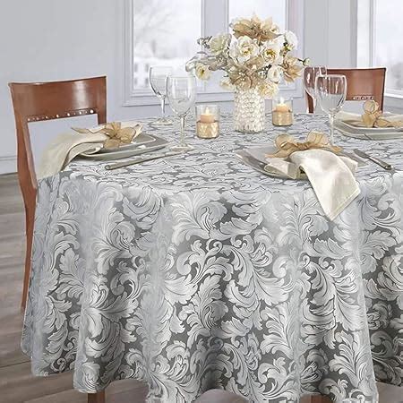 Lahome Elegante mantel jacquard de damasco tela de poliéster a prueba