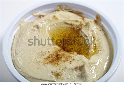 Pot Popular Arabmediterranean Dip Hummus Sprinkled Stock Photo Edit