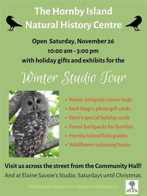 Hornby Island Bc Upcoming Events Natural History Christmas