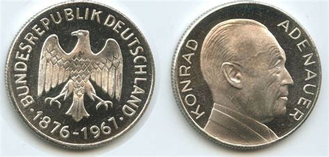 Medaille GY682 Konrad Adenauer 1876 1967 Kanzler Bundesrepublik