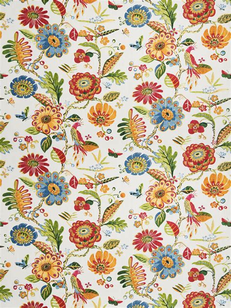 Floral Bird Print Drapery Upholstery Fabric | Columbia | South Carolina ...