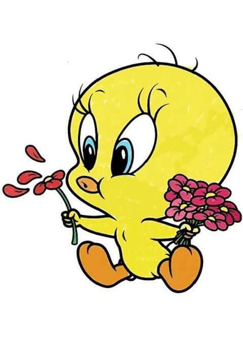 An Image Of A Cartoon Character Holding Flowers