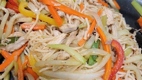 Receta Completa De Chao Mein Con Pollo Youtube