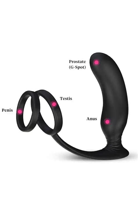 Genel Markalar Penis Halkalı Prstat ve Şarjlı Anal Masaj Vibratörü