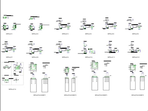 Detalle De Conexiones Metalicas En AutoCAD CAD 739 91 KB Bibliocad