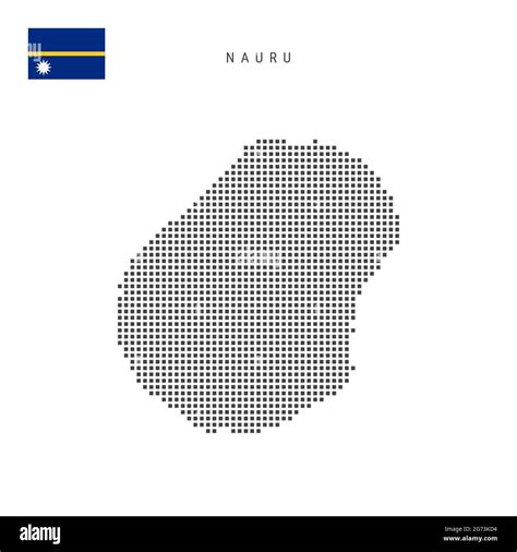 Mapa De Patrones De Puntos Cuadrados De Nauru Mapa De P Xeles