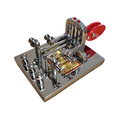 Vibroplex iambic deluxe : Morse code keyer in chrome steel