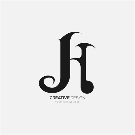 Premium Vector Modern Letter H Vintage Classy Type Vector Logo