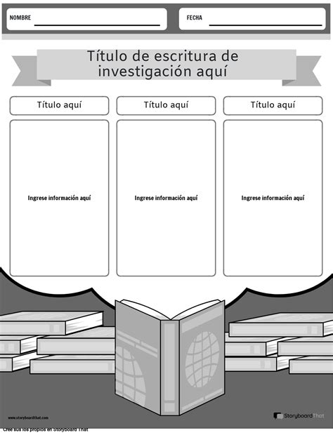 Res Escritura En Blanco Y Negro Storyboard Por Es Examples