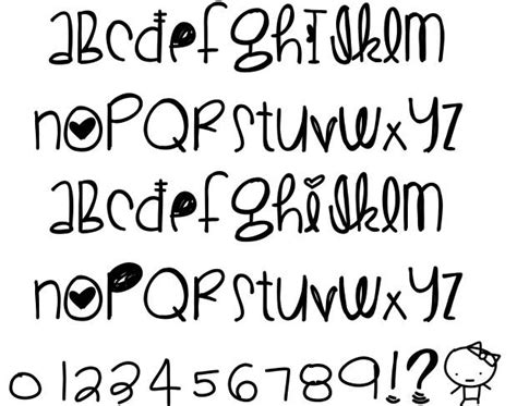 15 Pretty Fonts Alphabet Images Cute Letter Fonts Pretty Font