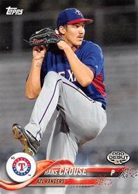 Hans Crouse baseball card rookie (RC Texas Rangers AZ) 2018 Topps Pro Debut #136