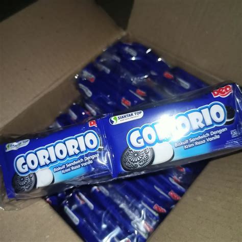 Jual GORIORIO Oreo Biskuit Sandwich Dengan Krim Rasa Vanilla Shopee