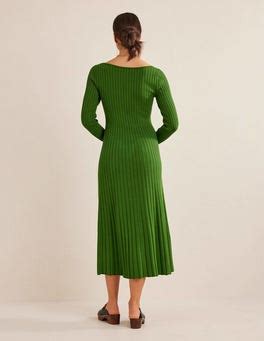 Scoop Neck Knitted Midi Dress Park Ranger Boden Us