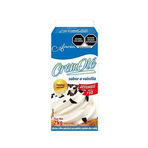 Crema Para Batir Sabor Vainilla Cremol Kg Ac Suprema