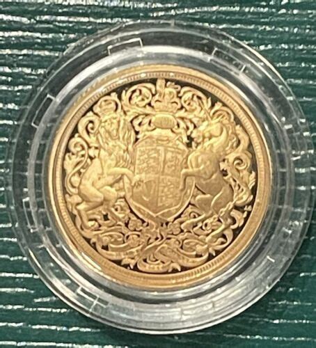 2022 Queen Elizabeth II Memorial The Full Sovereign Gold King Charles