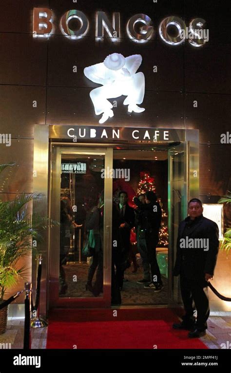 Entrance Of Bongos Cuban Cafe During The Restaurants Grand Opening At