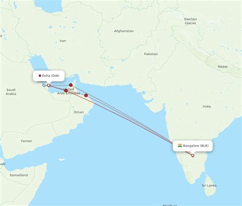 All Flight Routes From Doha To Bengaluru DIA To BLR Flight Routes