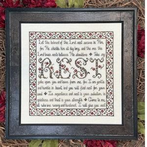 Building Blocks Rest Bible Christian Cross Stitch Pattern My Big Toe