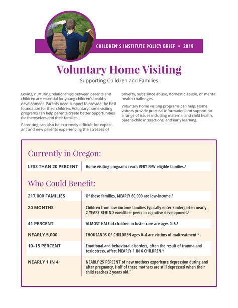 Home Visiting 2019 Policy Brief Childrens Institute