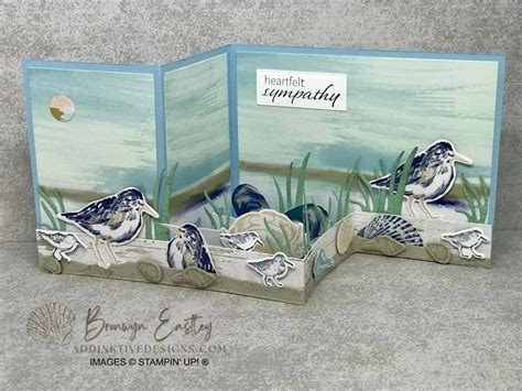 Seaside Bay Double Z Fold Box Card Addinktive Designs Fun Fold