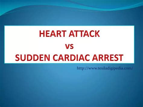 Ppt Heart Attack Vs Sudden Cardiac Arrest Powerpoint Presentation