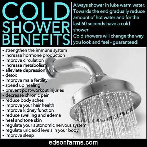 Benefits Of A Cold Shower Health And Fitness Pinterest