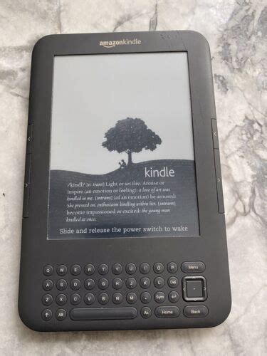 Amazon Kindle Keyboard 3rd Generation Model D00901 Wi Fi Ereader New