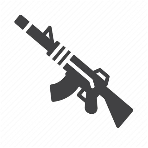 Automatic Firearm Rifle Icon