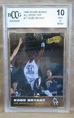 Kobe Bryant Rc Score Board All Sport Ppf Rookie Bccg