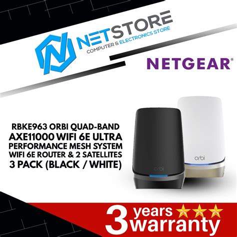 Netgear Rbke Orbi Quad Band Axe Wifi E Ultra Performance Mesh