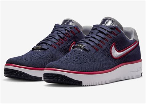 Nike Air Force 1 Flyknit Patriots Robert Kraft Fd0495 400 Release Date Sbd