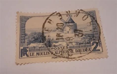 Timbre Fran Ais Le Moulin D Alphonse Daudet Eur Picclick Fr