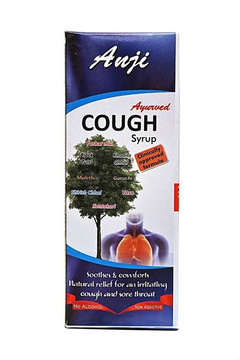 Liquid Anji Ayurvedic Cough Syrup Packaging Type Box Packaging Size