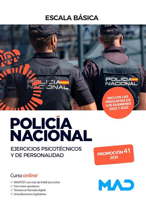 Polic A Nacional Escala B Sica Ejercicios Psicot Cnicos Y De