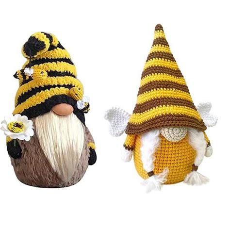 Ornements De Poup E Gnome D Abeille Avec Chapeau Peluche Peluche Elfe