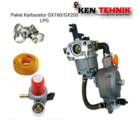 Paket Karburator Mesin Bensin GX160 LPG Converter Kit Lazada Indonesia