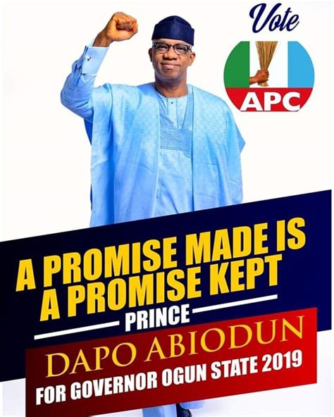 Ogun 2019 Dapo Abiodun Promises To Give Rural Roads More Attention When