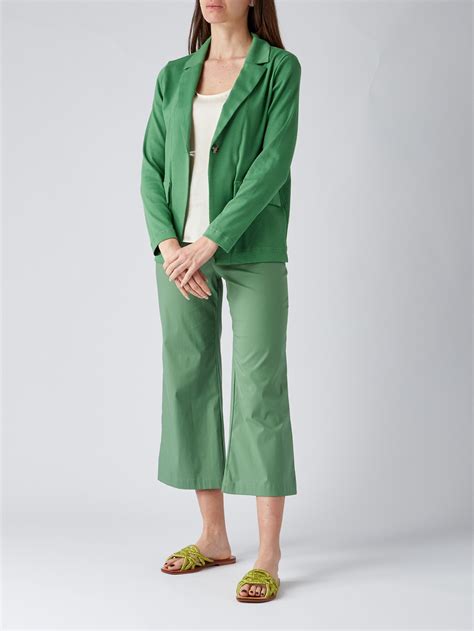 Giacca Donna Gran Sasso In Cotone Stretch Verde Bosco Acquista Online