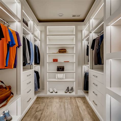 Walk In Closet With Led Strip Lighting Master Closet Design Closet